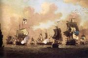 Monamy, Peter The Surrender of the Spanish Fleet to the British at Havana china oil painting reproduction